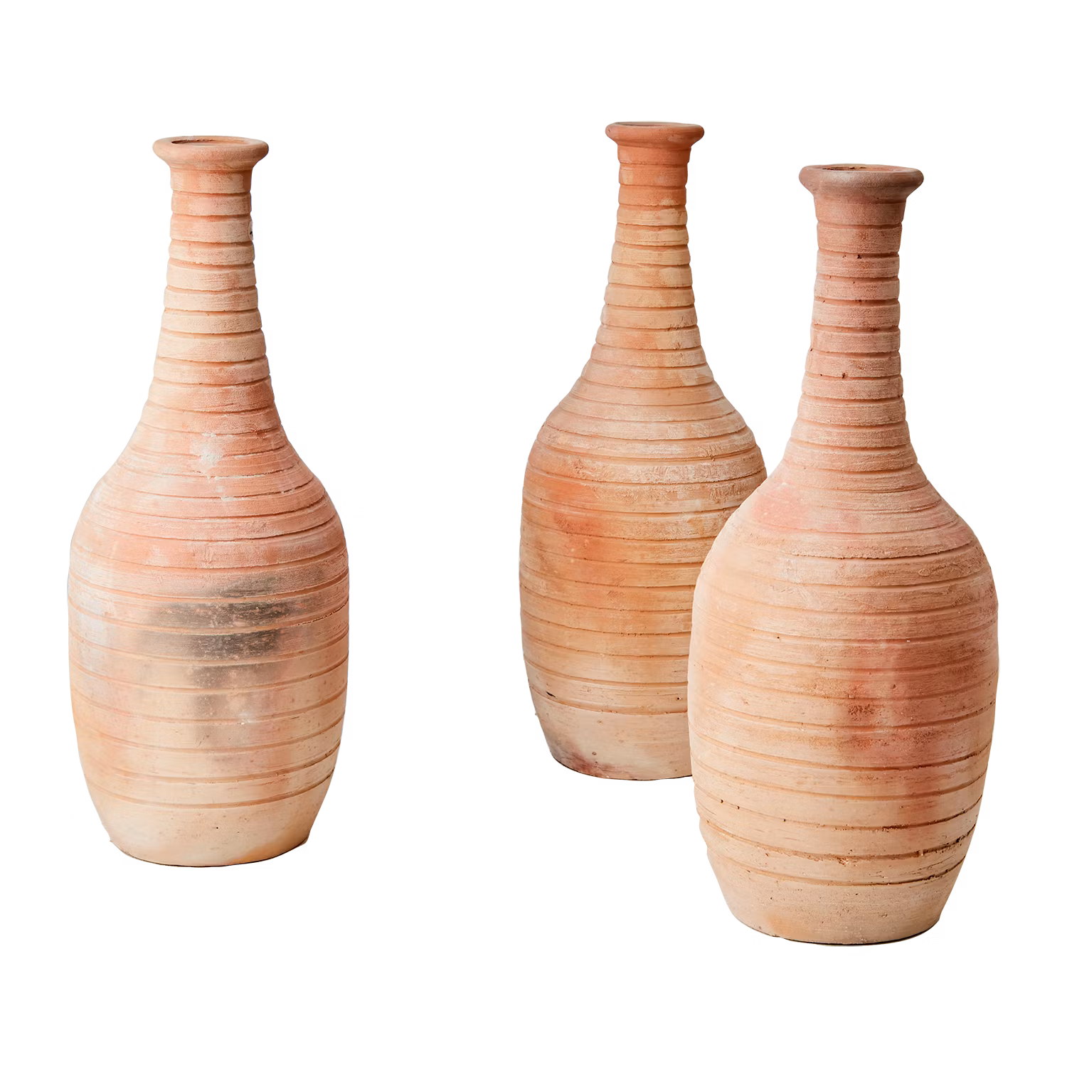 Handgjord urna med hög hals Terrakotta, 36cm