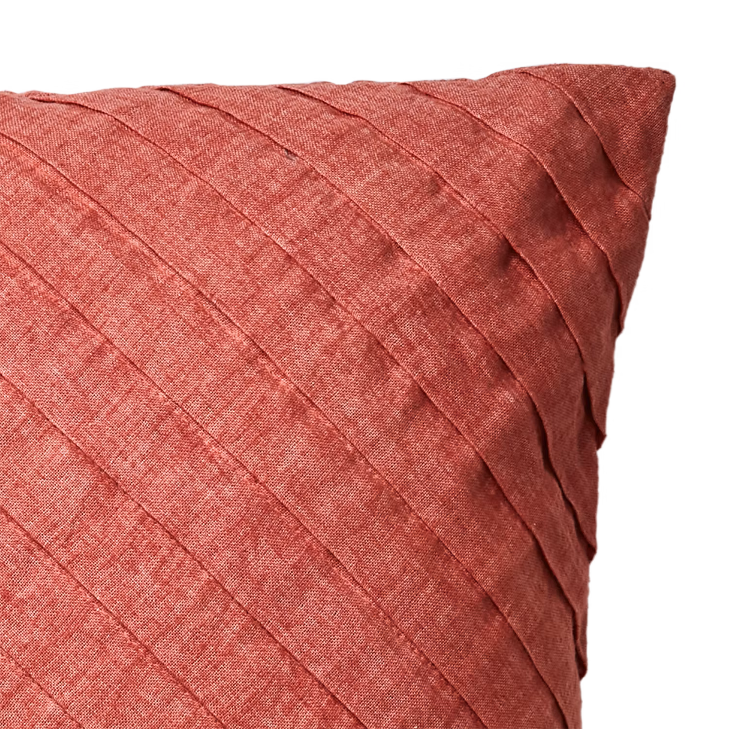 Kuddfodral med patchwork i bomull, Ljus rost, 50x50cm