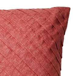Kuddfodral med patchwork i bomull, Ljus rost, 50x50cm