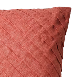 Kuddfodral med patchwork i bomull, Ljus rost, 50x50cm