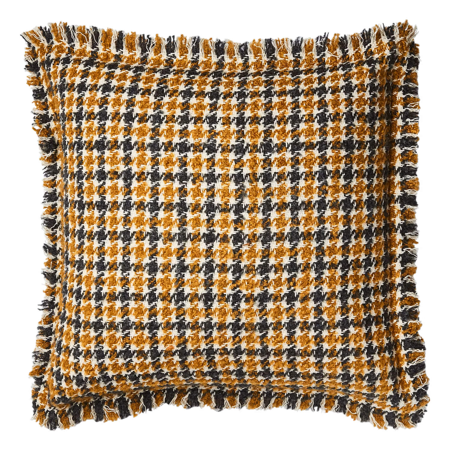 Kuddfodral i ull med fransar, 50x50cm