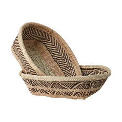 Handgjord korg av Ilala-palm, 36cm