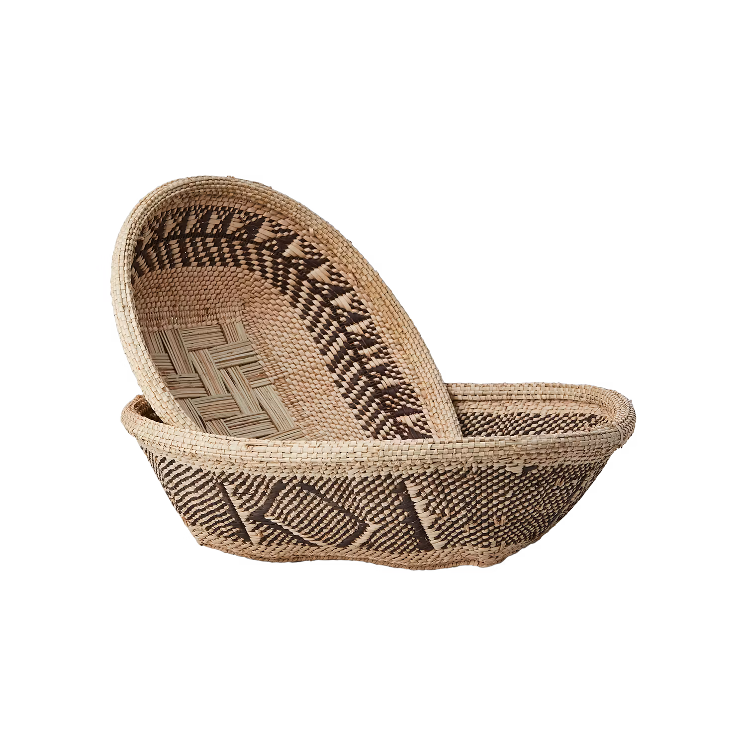 Handgjord korg av Ilala-palm, 30cm