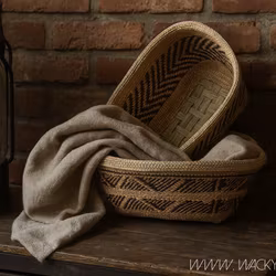 Handgjord korg av Ilala-palm, 36cm