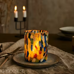 PARTY Värmeljushållare M, Flerfärgad