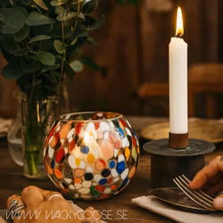 PARTY Värmeljushållare M, Flerfärgad