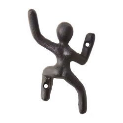 Klädhängare i gjutjärn, Klättrande rustik gubbe