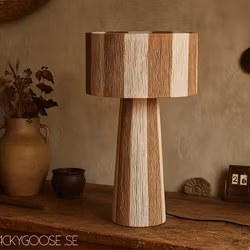 JULLAN Bordslampa L, Elfenben/natur