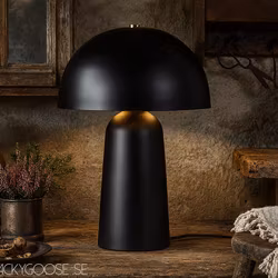 FUNGI Bordslampa, 61cm, Svart