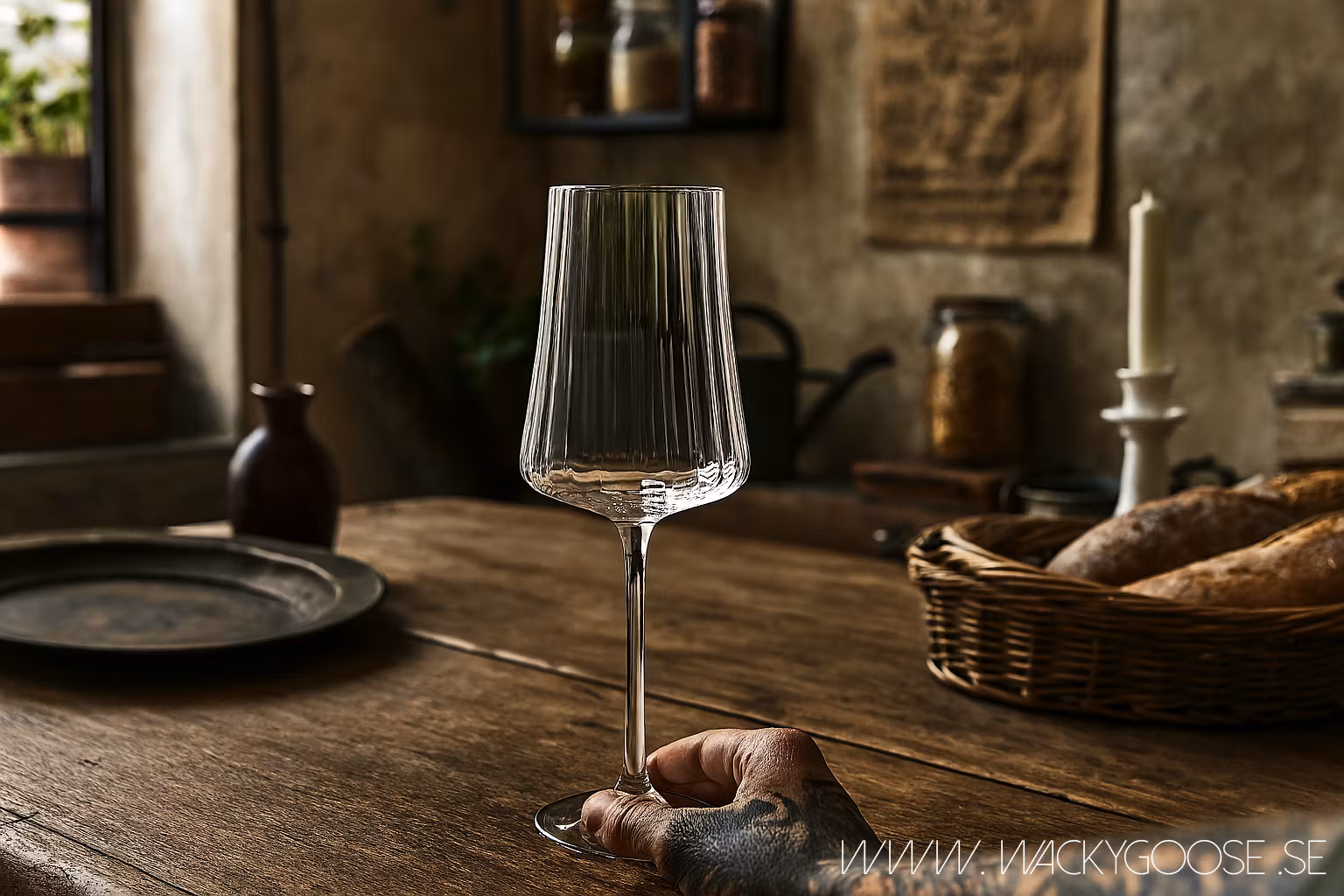NOMI Munblåst Champagneglas, Klar, 4-pack