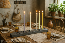 Rustik ljusstake, 17 ljus