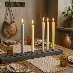 Rustik ljusstake, 17 ljus