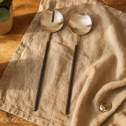 Handgjorda Salladsbestick, Svart