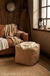Sittpuff, Beige/elfenben
