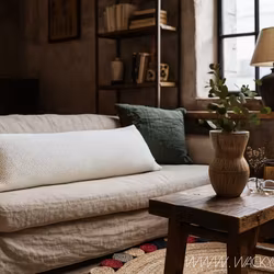 Kuddfodral 110x40cm, Elfenben