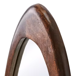 Dekorativ stor spegel i Mangoträ, Brun, 100cm