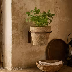 Krukhållare i järn, Rost, Ø14cm