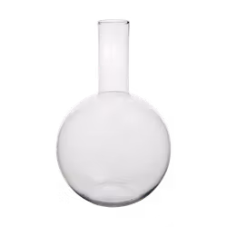 Munblåst vas i tidlös design, 39cm, Klarglas