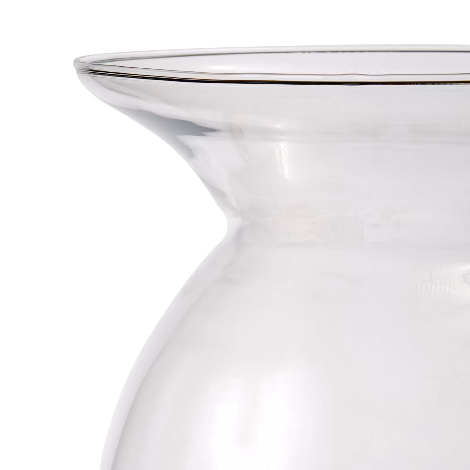Munblåst vas i lekfull design, 50cm