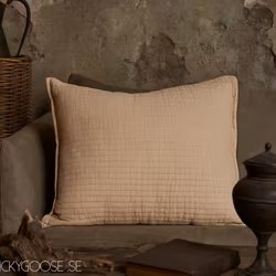 Kuddfodral 100% bomull, 60x50cm, Beige