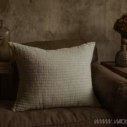 Kuddfodral 100% bomull, 60x50cm, Ljusgrön