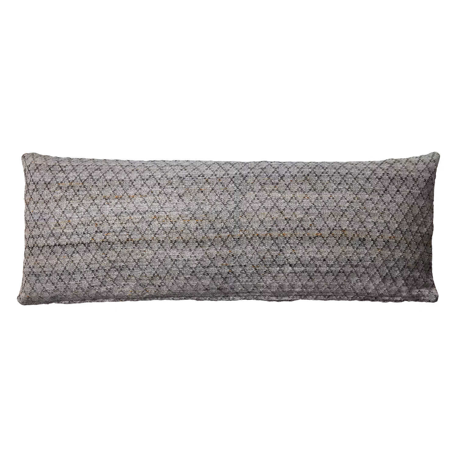 Kuddfodral gjord av garn av återvunna PET-flaskor, Grå/Flerfärgad, 110x40cm