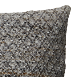 Kuddfodral gjord av garn av återvunna PET-flaskor, Grå/Flerfärgad, 110x40cm
