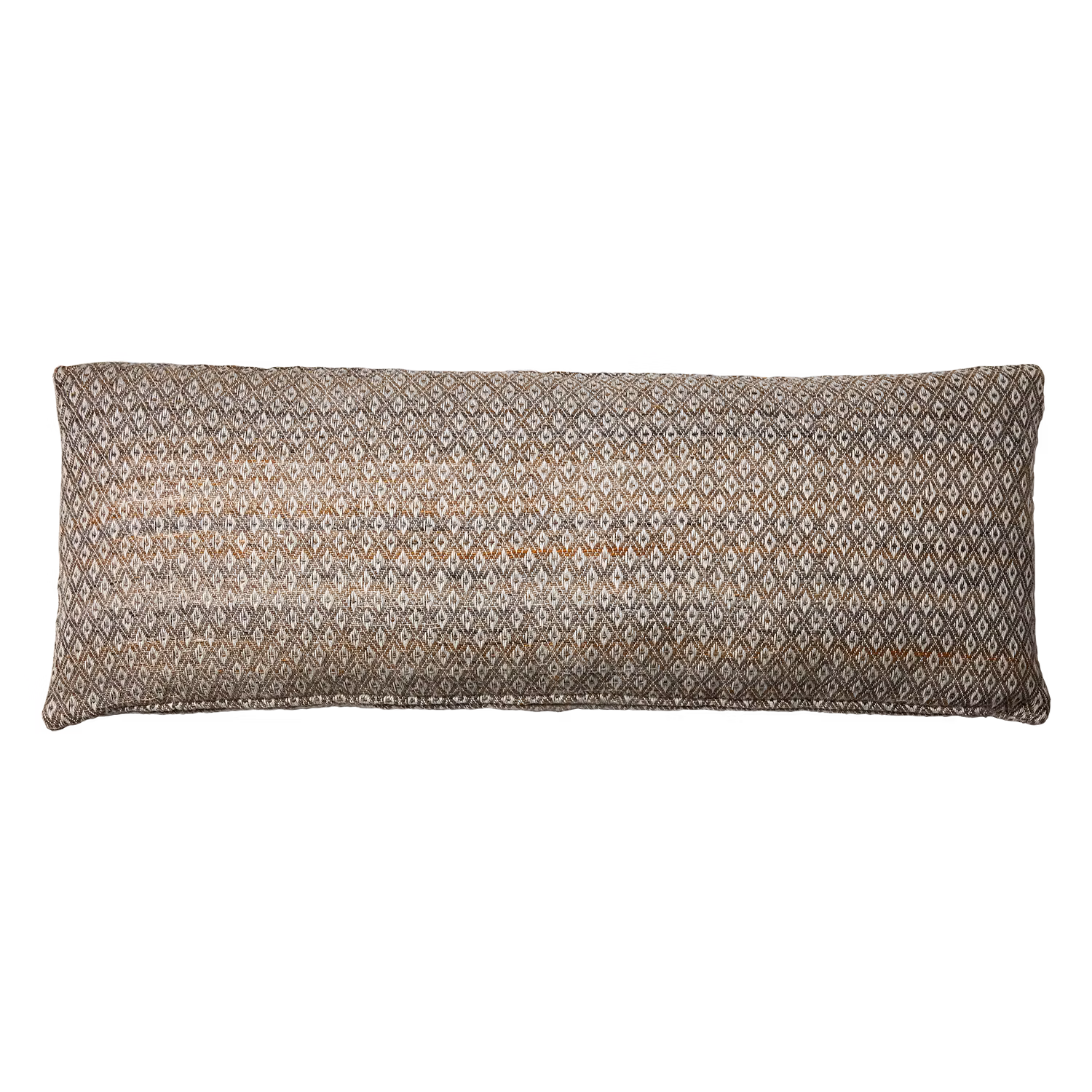 Kuddfodral gjord av garn av återvunna PET-flaskor, Senapsgul/Flerfärgad, 110x40cm