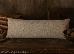 Kuddfodral gjord av garn av återvunna PET-flaskor, Grå/Flerfärgad, 110x40cm