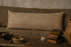 Kuddfodral gjord av garn av återvunna PET-flaskor, Beige/Flerfärgad, 110x40cm