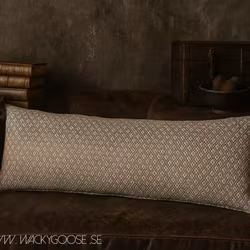 Kuddfodral gjord av garn av återvunna PET-flaskor, Senapsgul/Flerfärgad, 110x40cm