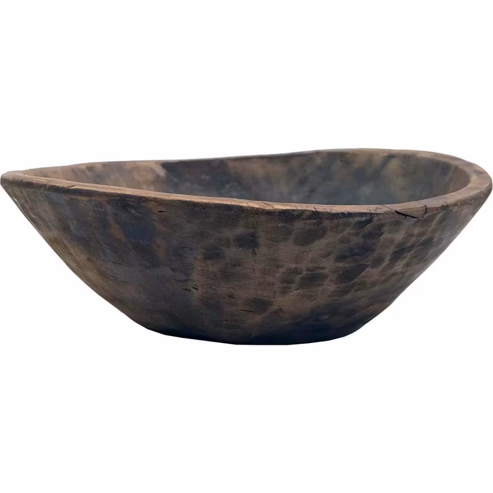 Handgord, vintage träskål, Ø55cm