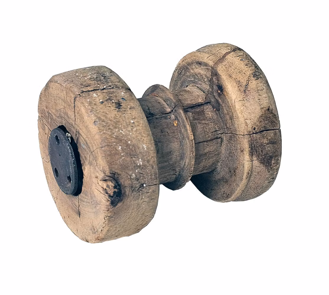 Unik Vintage krok/Knopp i trä