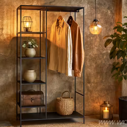 Hylla/Klädhängare i järn