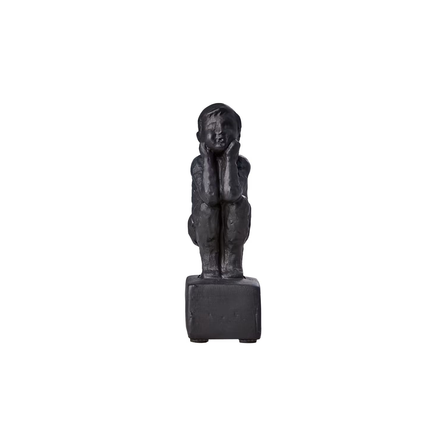 Dekorativ staty, 14cm, Svart