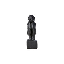 Dekorativ staty, 14cm, Svart