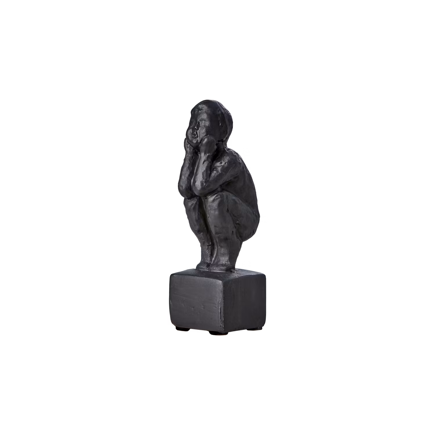 Dekorativ staty, 14cm, Svart