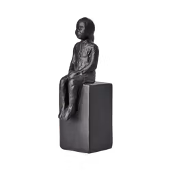 Dekorativ staty, 25cm, Svart