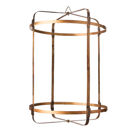 Lampstomme i järn, Ø51x75cmcm, Mässingfärgad