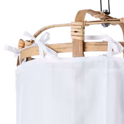 Tyg till Lampstomme, Ø31cm, Vit