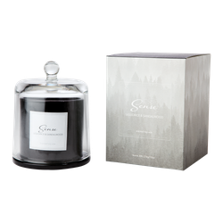 Doftljus med glaskupa, Liquorice & sandalwood