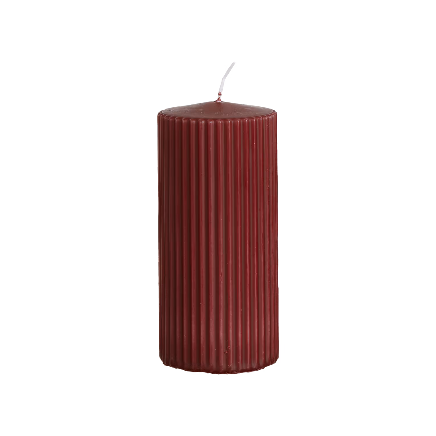 Vågigt blockljus, 15cm, Zinfanel