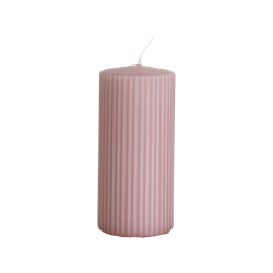 Vågigt blockljus, 15cm, Vintage lila