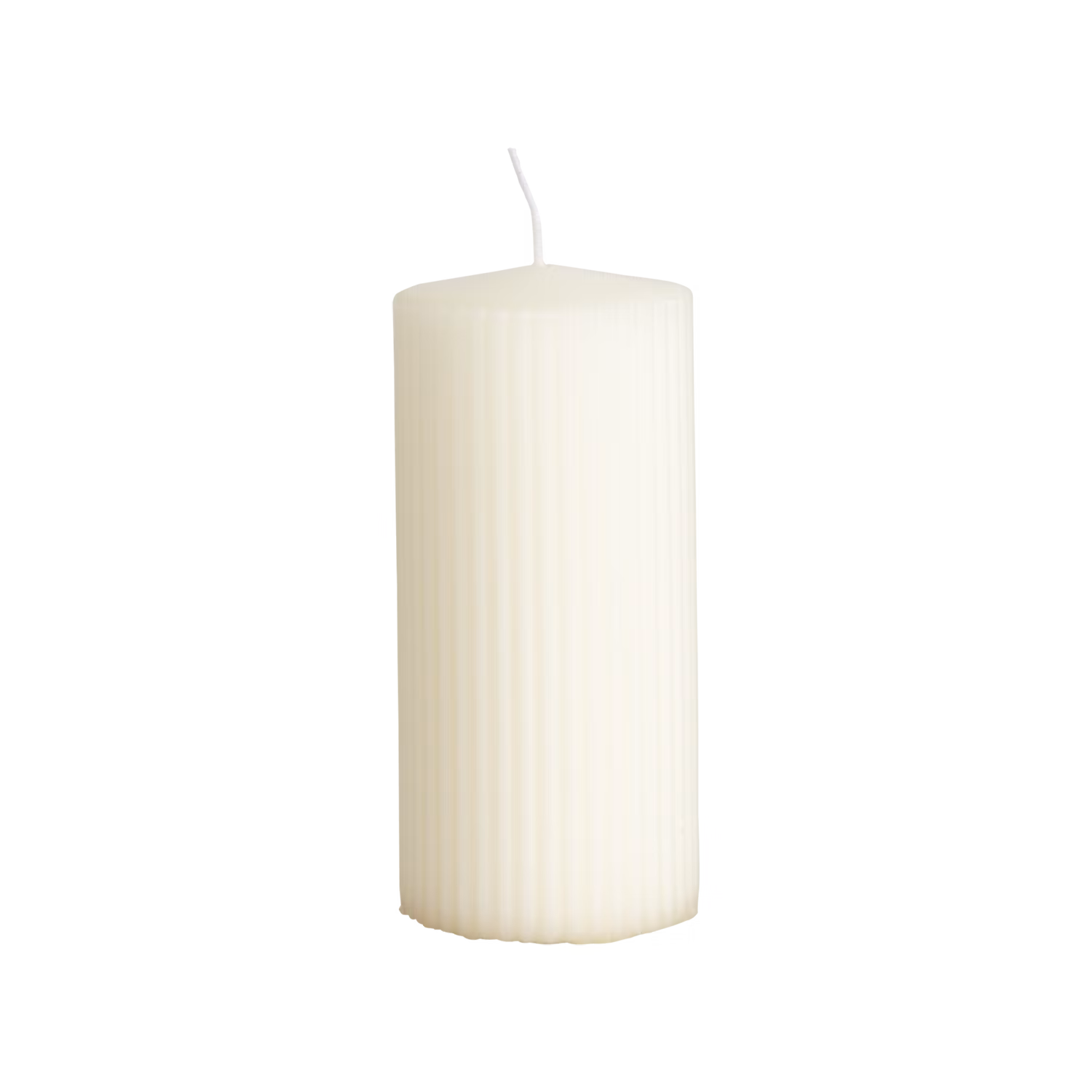 Vågigt blockljus, 15cm, Äggskal
