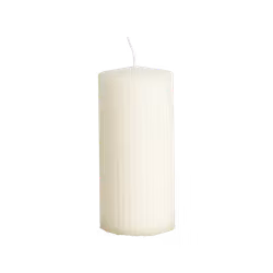 Vågigt blockljus, 15cm, Äggskal