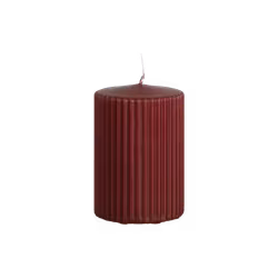 Vågigt blockljus, 10cm, Zinfanel