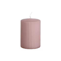 Vågigt blockljus, 10cm, Vintage lila