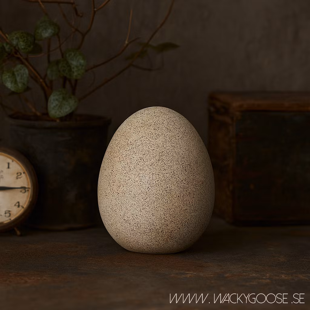 Dekorationsägg i stengods, 15cm