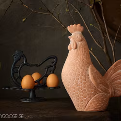 Dekoration i terrakotta, Tupp, 20cm