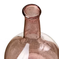 Munblåst vas av återbrukat glas, Rosa